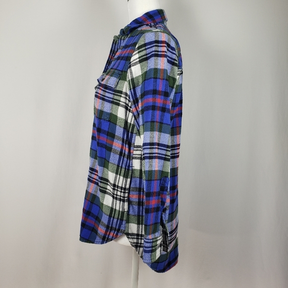 Madewell Ex boyfriend Plaid Flannel Shirt - Picture 3 of 6